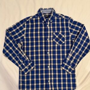 Chaps Blue, White & Yellow Button Down Shirt, Boys 14/16
